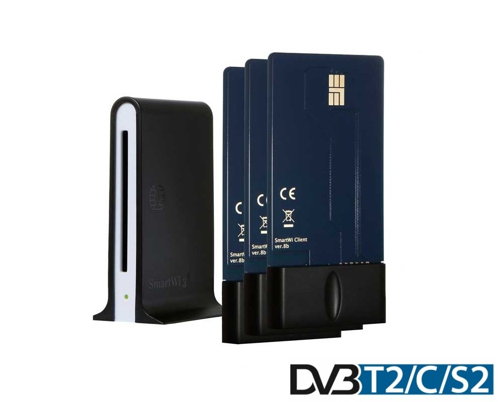 SmartWi 3 kortsplitter m. 3 klientkort